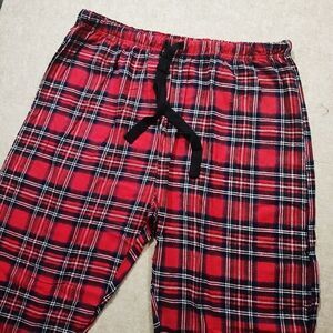 Flannel Lounge Red Plaid Pajama Pants -H